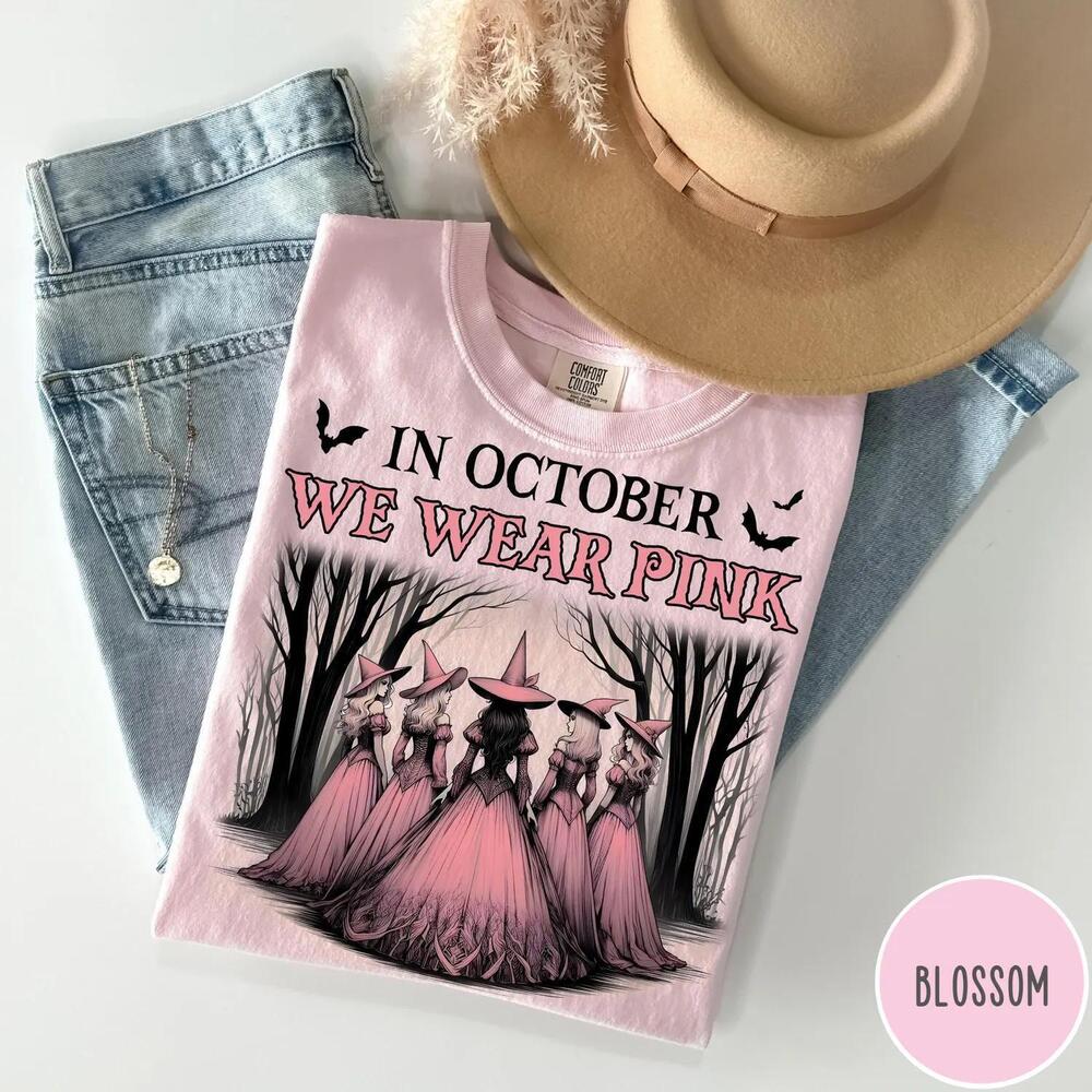 In October We Wear Shirt,  Awareness Tee, Ribbon